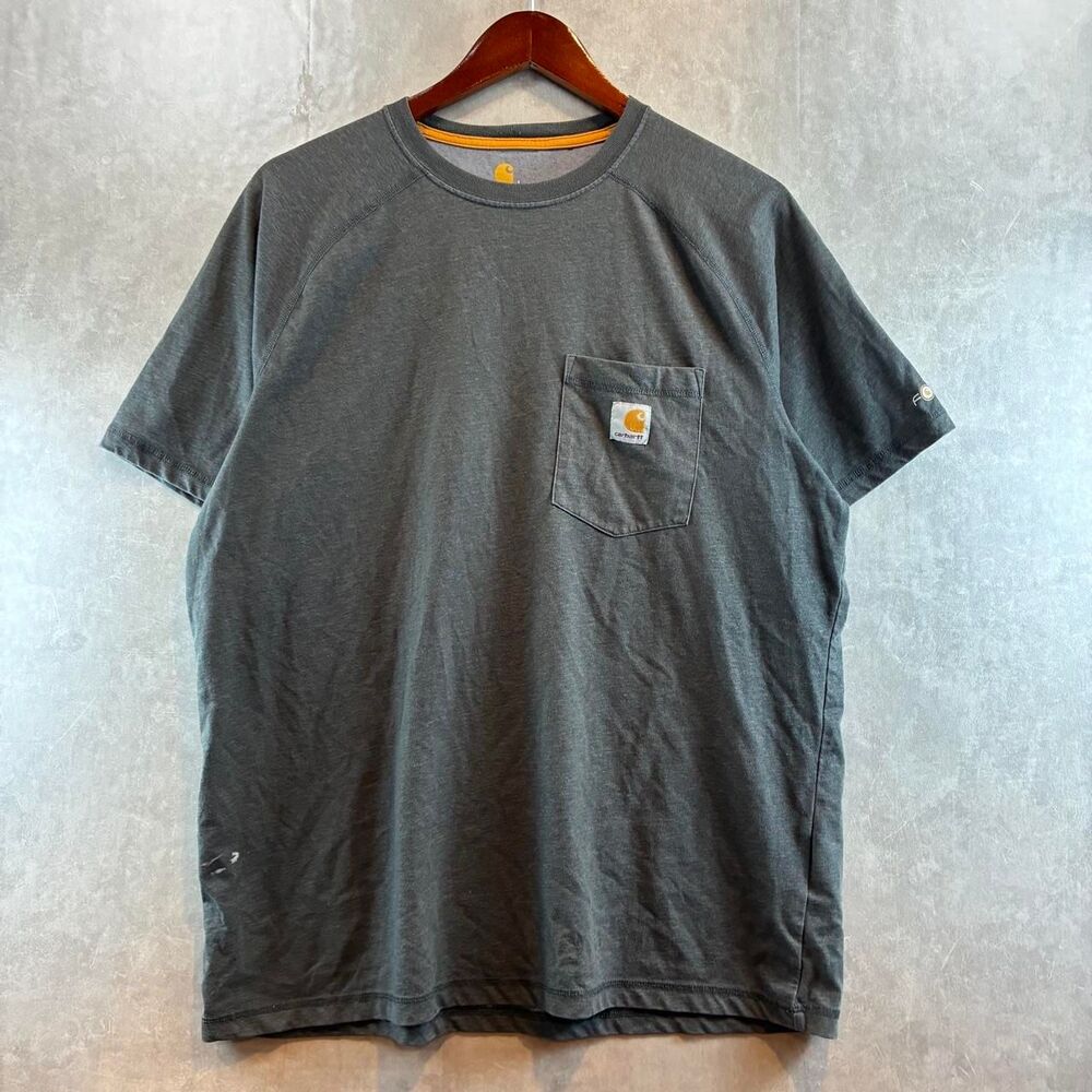 Carhartt Men's Grey and Black T-shirt